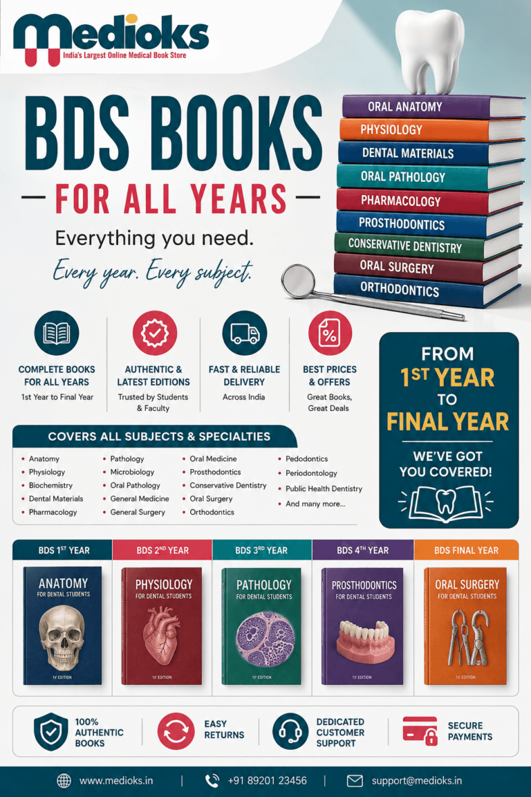 Best BDS 1st Year Books for New Dental Students (Complete Expert Guide 2026)